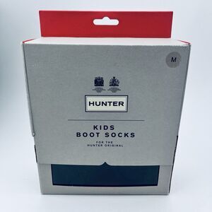 NIB Hunter Original Kids Boot Socks Medium Black